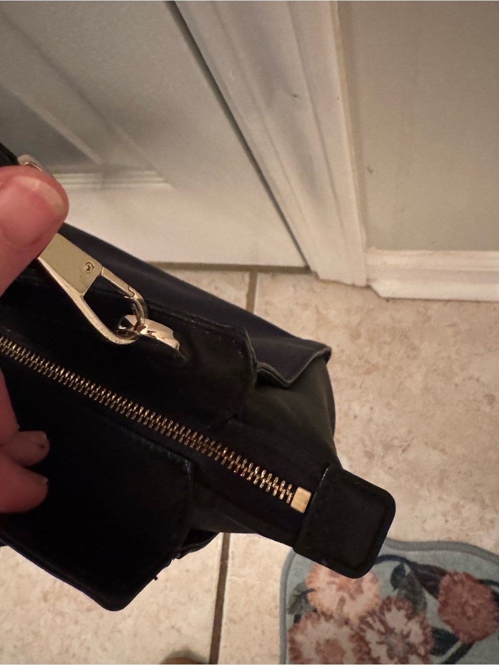 kate spade Navy and Black Saffiano Leather Satchel - Picture 8 of 16
